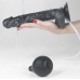 Черный фаллос с имитацией семяизвержения Lovetoy Squirt Extreme 28 см